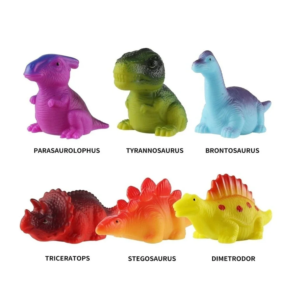 Light Up Bath Toys for Kids Ages 1-3, Dinosaurs Water-Activated Toys, Bathtub...